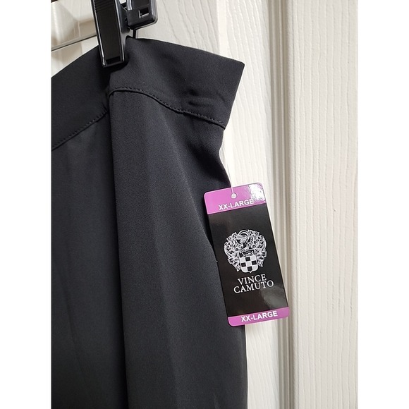 Vince Camuto XXL Large Elastic Waist Pull On Midi Pencil Skirt Black Lined - Picture 2 of 6